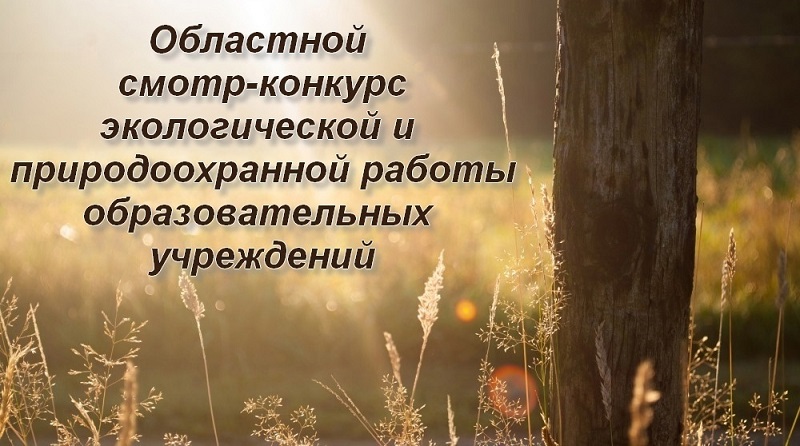 Областной смотр-конкурс экологической и природоохранной работы образовательных учреждений Кировской области 